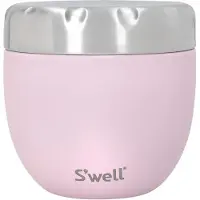 Swell Eats 2-in-1 voerbak met schroefdeksel, 636 ml, roze Topas, drievoudig