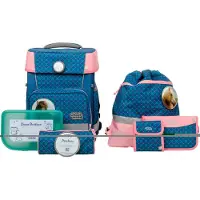 School-mood Champion Schooltas set blauw