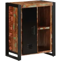 vidaXL Dressoir 55x35x70 cm massief gerecycled hout meerkleurig