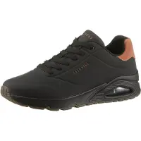 SKECHERS Sneakers laag 'Uno - Suited On Air' roestbruin / zwart