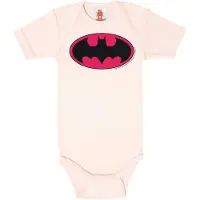 Logoshirt Baby Body DC - Batman Logo (Pink)