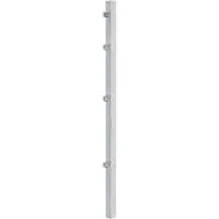 Alberts 677640 Schuttingpaal voor dubbelstaafs hekwerk | met klemnokbevestiging | thermisch verzinkt | lengte 2000 mm | paal 60 x 40 mm