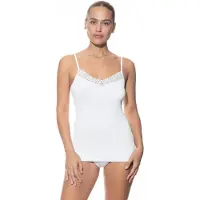 Mey Top met spaghettibandjes Serie Emotion Elegance Wit | Maat 38