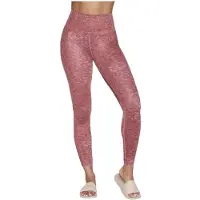 SKECHERS Performance Go Sculpt HW Leopard Legging Polyester Dames Roze Sportleggingen