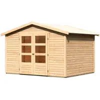 Karibu Woodfeeling tuinhuis Amberg 4, in natuurlijke staat; 82973