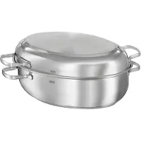 Rösle Braadpan Met Deksel, 41 X 28.5 Cm, Ovaal, Proplex Non-stick - Rösle Elegance