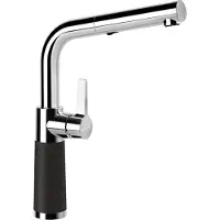 Schock armatuur SC-540 in ONYX met afvoerkraan / CRISTALITE PLUS