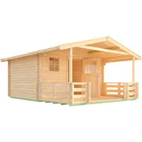 Weka Tuinhuis Met Overkapping 135 Type B Gr1 380x500cm