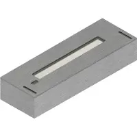 Xaralyn Bio-ethanol brander S (4114S) - Geborsteld RVS - Bio-ethanol inbouwhaard met gepatenteerde keramische steen - 2 KW verwarming