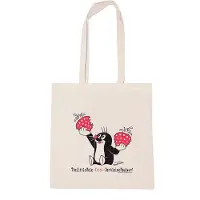 Logoshirt Shopper 'Der kleine Maulwurf' ecru
