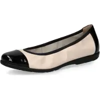 Caprice Ballerina beige / zwart