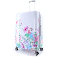 Elle Harde Koffer / Trolley / Reiskoffer - 70 cm (Large) ? Bouquet - Wit - Wit / Large