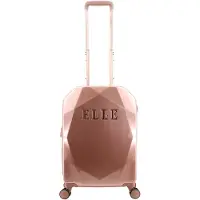 Elle - Diamond | Handbagage Harde Koffer / Trolley / Reiskoffer - 56.5 cm (Small) - Rosé goud - Rose Gold / Small
