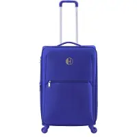 Elle Zachte Koffer / Trolley / Reiskoffer - 60 cm (Medium) - Mode - Blauw - Blauw / Medium