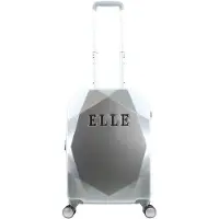 Elle - Diamond | Handbagage Harde Koffer / Trolley / Reiskoffer - 56.5 cm (Small) - Zilver - Zilver / Small