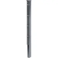 Alberts 974664 Hekpaal met plat ijzer | thermisch verzinkt, antraciet geplastificeerd (RAL 7016) | lengte 2000 mm | 60 x 40 mm
