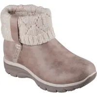 SKECHERS 168033 Easy Going - Cozy Enkellaarzen | Maat 36 Dames Taupe