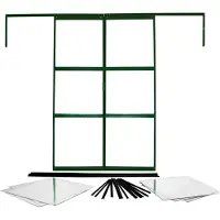 Vitavia Kit Voor Dubbele Schuifdeur Voor Sirius Broeikas Aluminium Smaragd