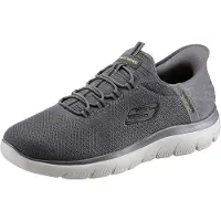 SKECHERS Huisschoen 'Slipper Herren 232457 CHAR Textil in grau' grijs