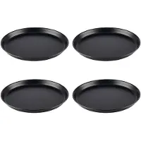 Aps Pizzavorm Rond - Pizzapan Ongecoat Staal - Professioneel Bakken - Ø30cm - Set van 4