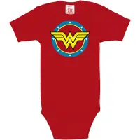 Logoshirt Rompertje/body 'DC Wonder Woman-Logo' rood