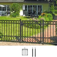 Alberts Deur met enkel hek Circle Breedte: 96,5 cm, hoogte: 100 en 120 cm, verschillende kleuren