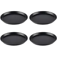Aps Pizzavorm Rond - Pizzapan Ongecoat Staal - Professioneel Bakken - Ø28cm - Set van 4