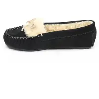 Gooce Mocassins 'Joia' crème / zwart