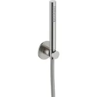 Hotbath Ace AC443 handdoucheset met staafhanddouche aan houder geborsteld nikkel