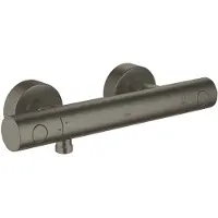 GROHE Grohtherm-1000 Cosmopolitan M douchekraan thermostatisch met koppelingen EcoJoy en volumegreep m. ecobutton brushed hard graphite