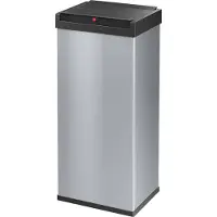 Hailo Afvalverzamelaar Big-Box Swing XL, 52 l, rechthoekig, swingdeksel, plaatstaal, zilver