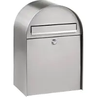 Burg wachter Wandbrievenbus Nordic 3680 Ni - Staal - Inox - 37x57x30cm