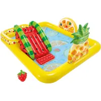 Intex Opblaasbaar Kinderzwembad - Fruit - Met Glijbaan - 244 x 191 x 91 cm