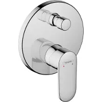Hansgrohe Afbouwdeel inbouw badmengkraan vernis blend eengreeps met zekerheidscombinatie en1717 chroom