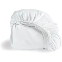 Cinderella Dubbel Jersey Hoeslaken - 1 persoons - Geschikt voor matrassen tot 35 cm - Wit