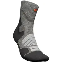 Bauerfeind - Women's Outdoor Merino Mid Cut Socks - Wandelsokken 43-46, grijs/zwart