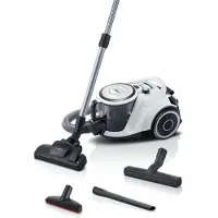 Bosch zakloze stofzuiger GS41 Serie 6, witte stofzuiger zonder zak zakloos