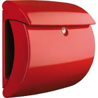 Burg wachter Brievenbus Piano Helder Rood met Lampje