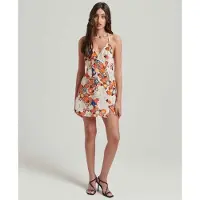 Superdry Vintage Mini Slip Halter Mouwloze Jurk