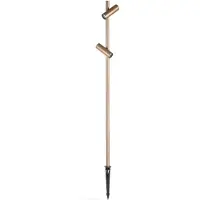 LEDS-C4 LED prikspot Juncus 2, 2.700 K, bruin, bruin / roest, Aluminium, Modern