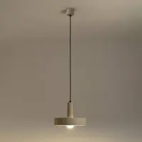 LEDS-C4 Hanglamp Keops 1, dimbaar, bruin / roest, Woon-/ Eetkamer, Aluminium, Modern, hanglamp