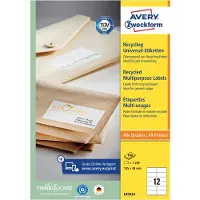 Avery Huismerk LR3424 Universele Etiket 105x48 Recy