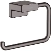 Hansgrohe AddStoris Q closetrolhouder - zonder klep - geborsteld zwart chroom (antraciet)