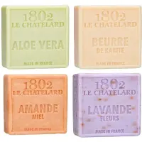 Le Chatelard 1802 Set Marseille zeep 4 x 100 gram extra zacht, geen palmolie