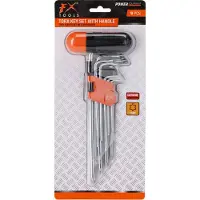 Fx Tools Torx Sleutelset - 9-delig - staal - met grip en houder - schroevendraaierset