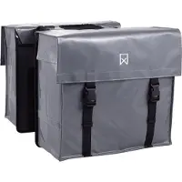Willex Bisonyl - Dubbele Fietstas - 40 liter - Grijs - Universele Bevestiging