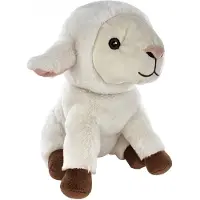 Zen Kat , Knuffelbare warme kruik 25cm + lavendelzakje - Schaap, Wit