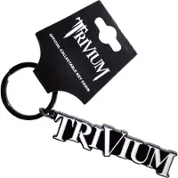Rock Off Trivium - Logo Black Sleutelhanger - Zwart/Wit