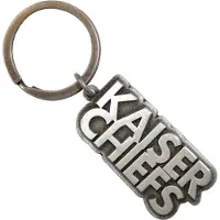 Rock Off Kaiser Chiefs - Skewed Logo Sleutelhanger - Zilverkleurig
