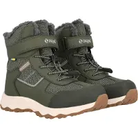 ZigZag Snowboots 'Balful' donkergroen / wit